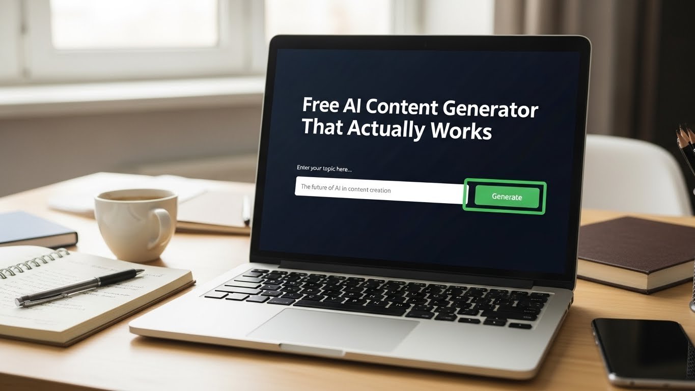 Free AI Content Generator  That Actually Works