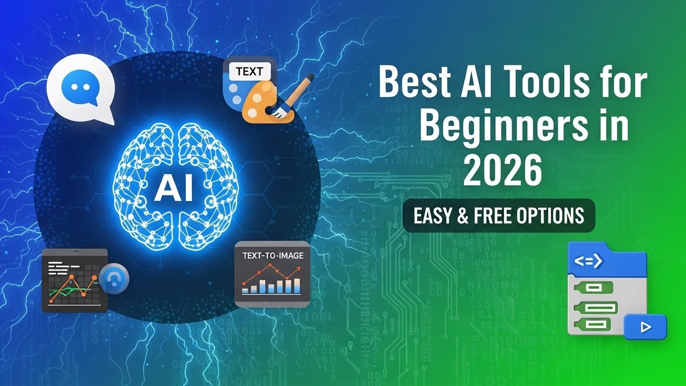 Best AI Tools for Beginners in 2026 (Easy & Free Options)